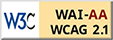 遵守2A級無障礙圖示，萬維網聯盟（W3C）- 無障礙網頁倡議（WAI） Web Content Accessibility Guidelines 2.1